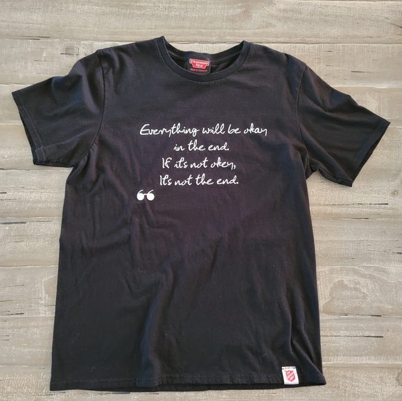 strawberry Field Tops - Strawberry Field / The Salvation Army Women's T-Shirt Size Medium Black